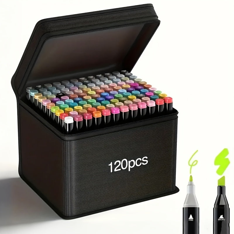 120/168pcs Color Dual Head Alcohol Brushes, Marker