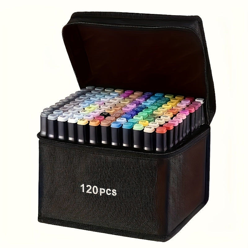 120/168pcs Color Dual Head Alcohol Brushes, Marker